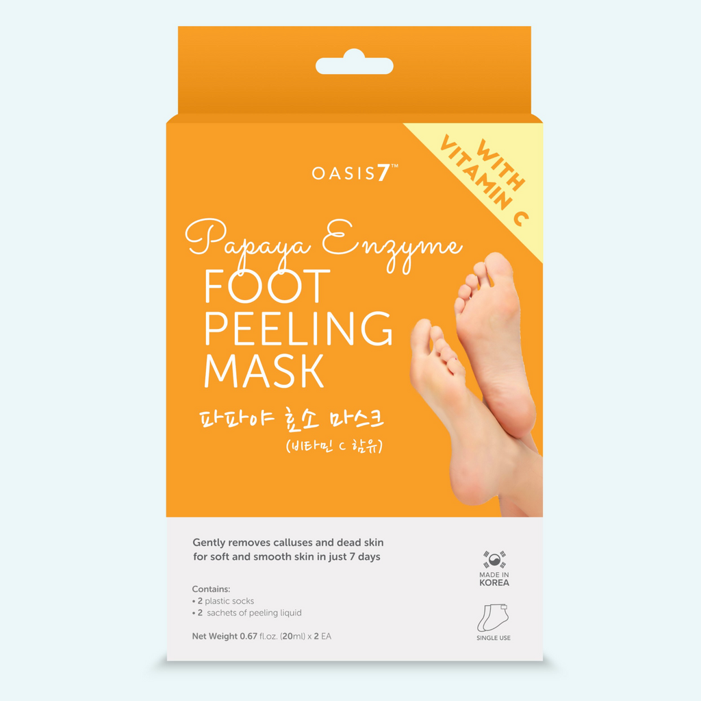 Shop Oasis7 Papaya Enzyme Foot Peeling Mask Online in Oman GhawyOman