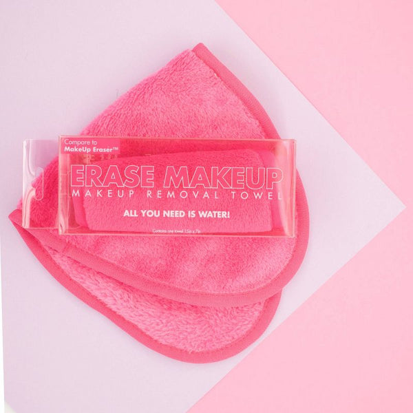 Erase Makeup Facial Cleansing Cloth Pink